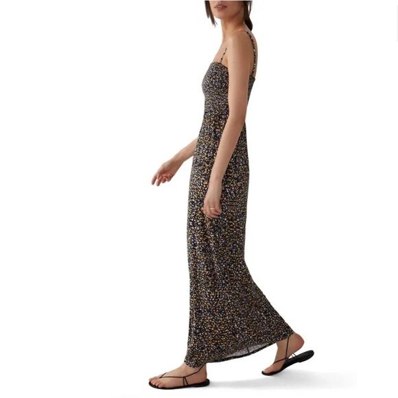 FAVORITE DAUGHTER The Apartment Smocked Floral Maxi Dress Sz M - Picture 2 of 9